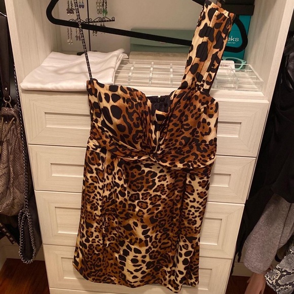 Nanette Lepore - Designer Size 6 Leopard Dress - Picture 3 of 7